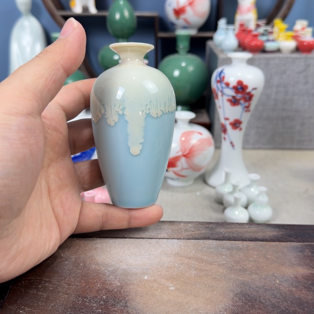 陶瓷手工小花器摆件