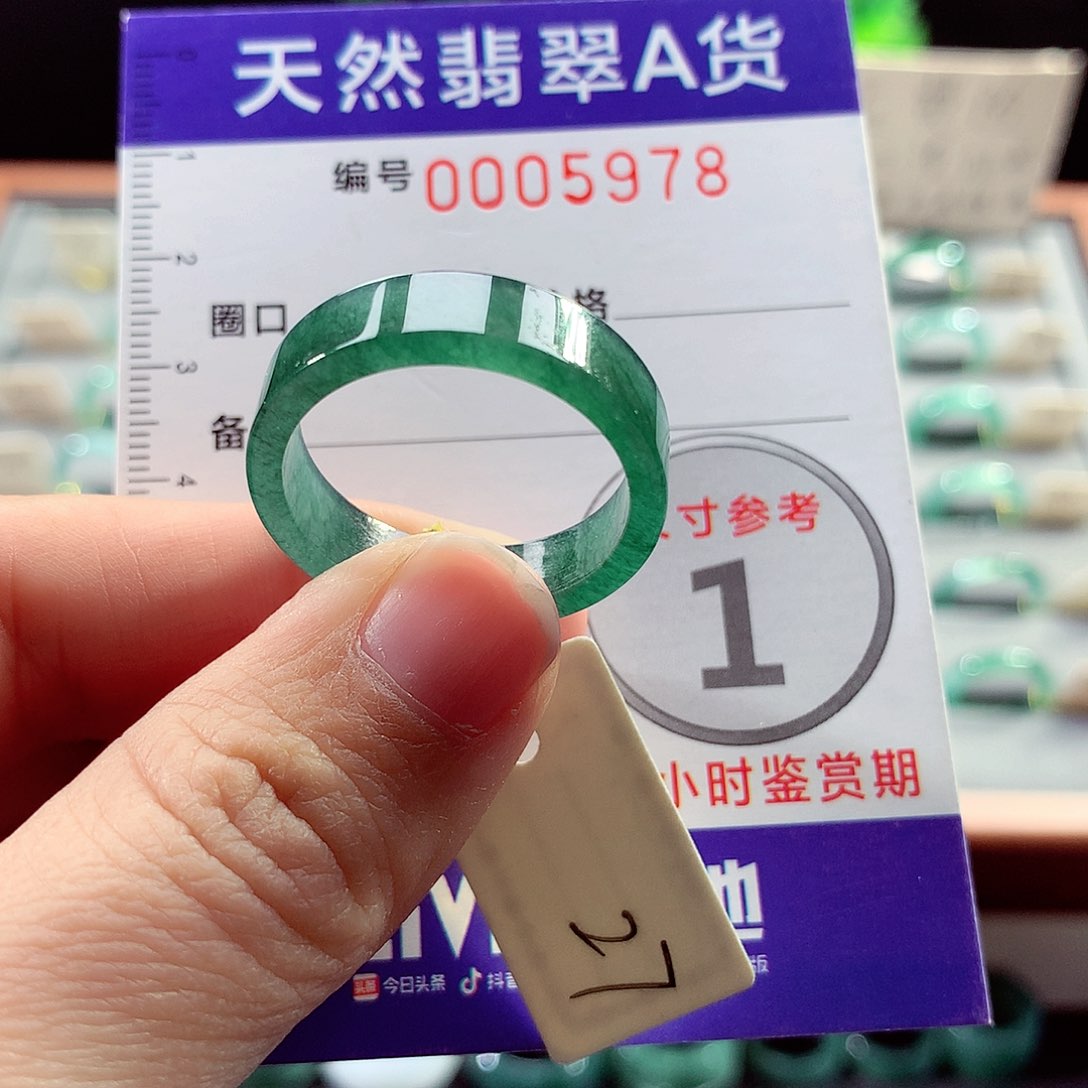 翡翠戒指未镶嵌27号