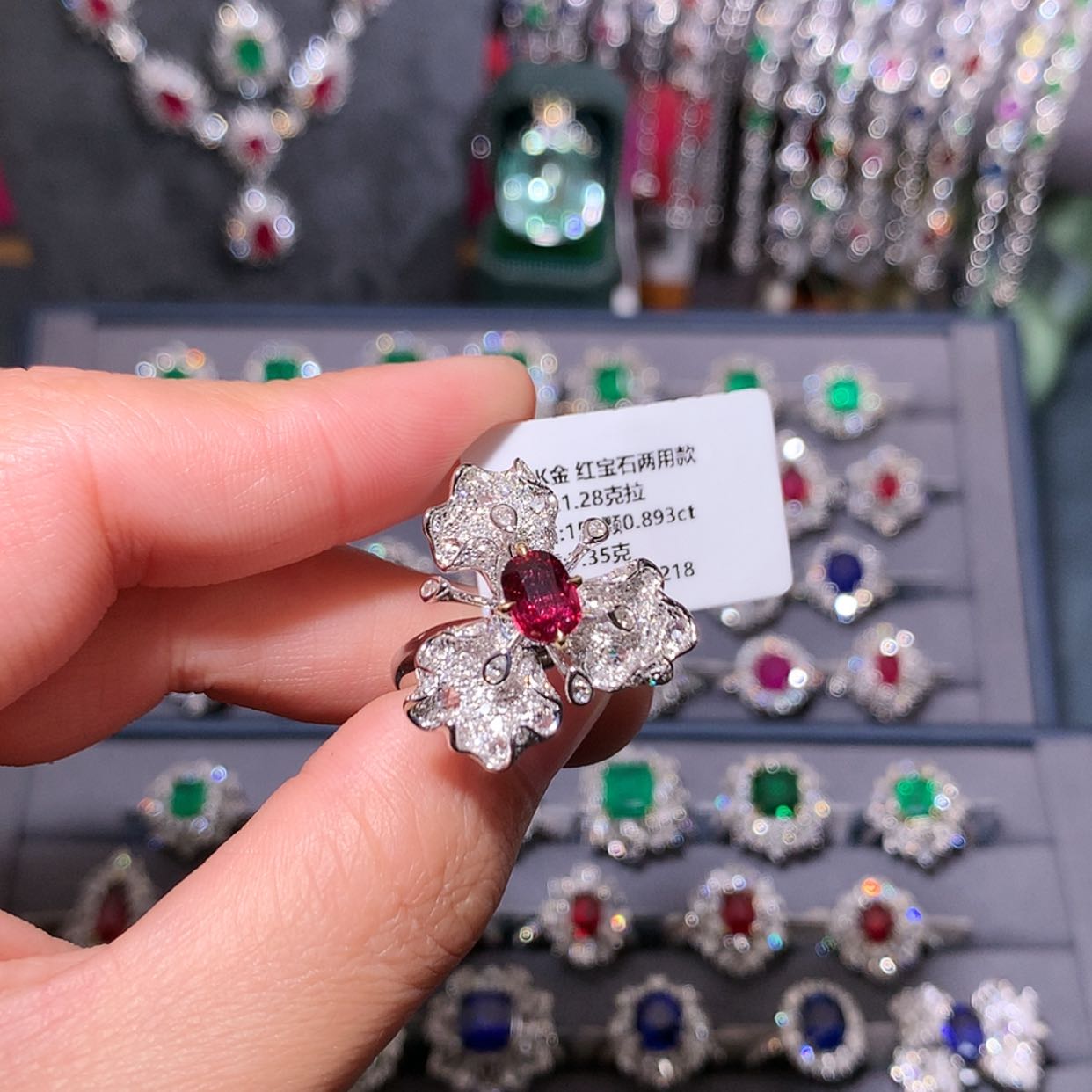 【闪购商品】红宝石戒指18K金镶嵌