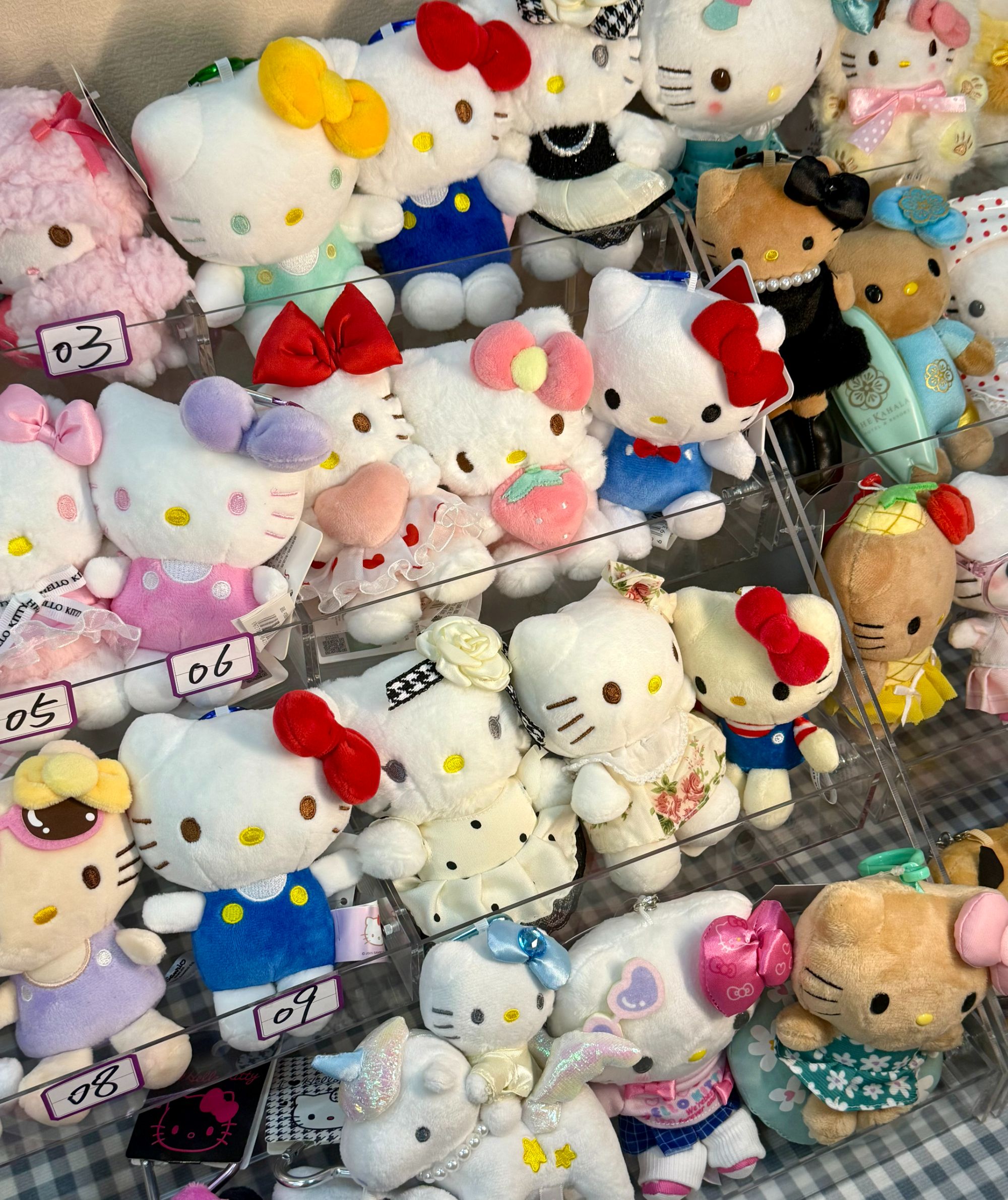 【直播备注编号】可爱 kt 包包挂件钥匙扣毛绒公仔玩偶玩具生日礼物