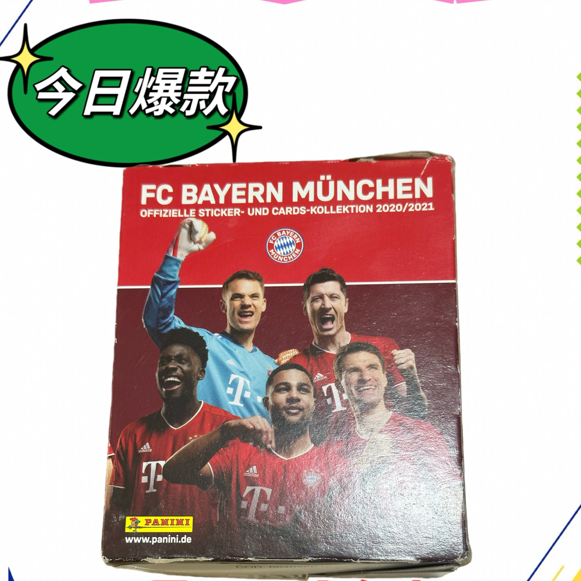 Panini20-21拜仁队贴 5包 奇尔克泽新秀/穆勒诺伊尔莱万