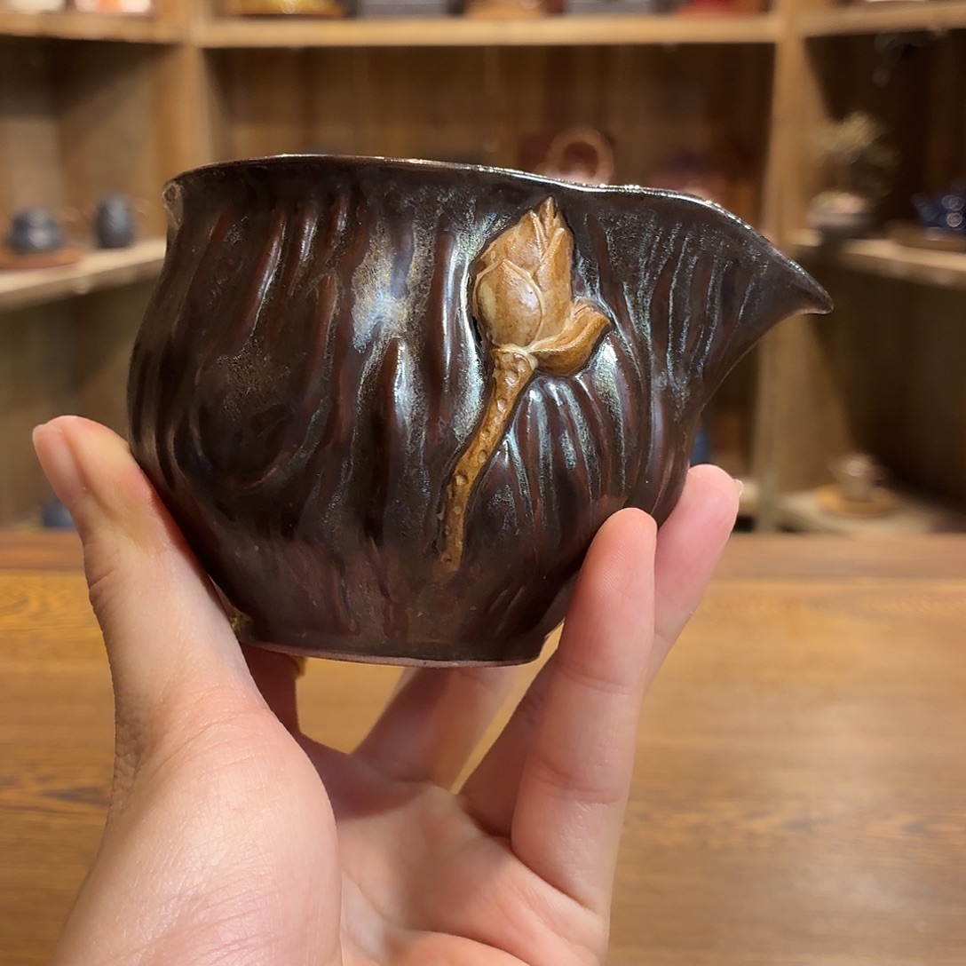 柴烧老岩泥茶器皿