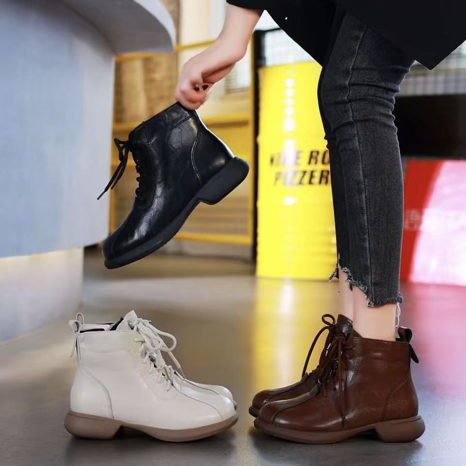 女2025秋季新款侧拉链网红瘦瘦靴软皮2025今年流行鞋子1090