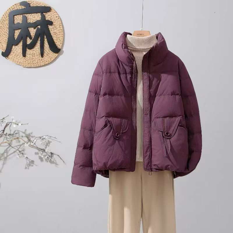 冬季新款立领宽松冬季上衣休闲百搭短款显瘦