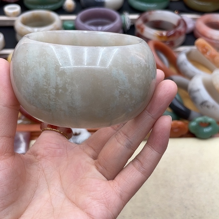 石英质玉圈口60未镶嵌