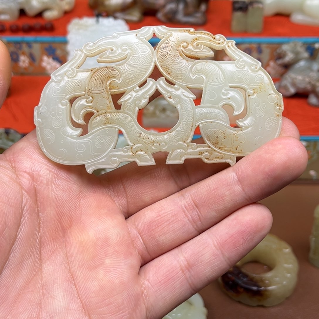 和田玉（糖玉）挂件未镶嵌听**珍