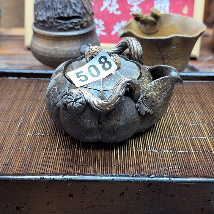 纯手工制作粗陶茶具