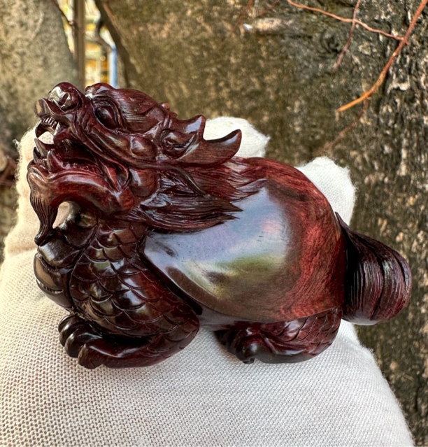 海南黄花梨紫油梨龙龟 