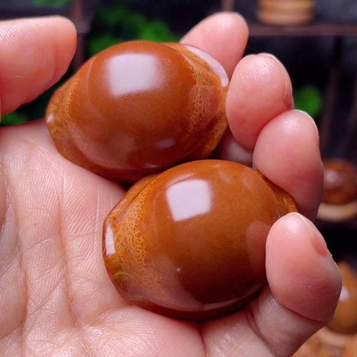 橄榄核手串/手链元宝富甲3.78手球