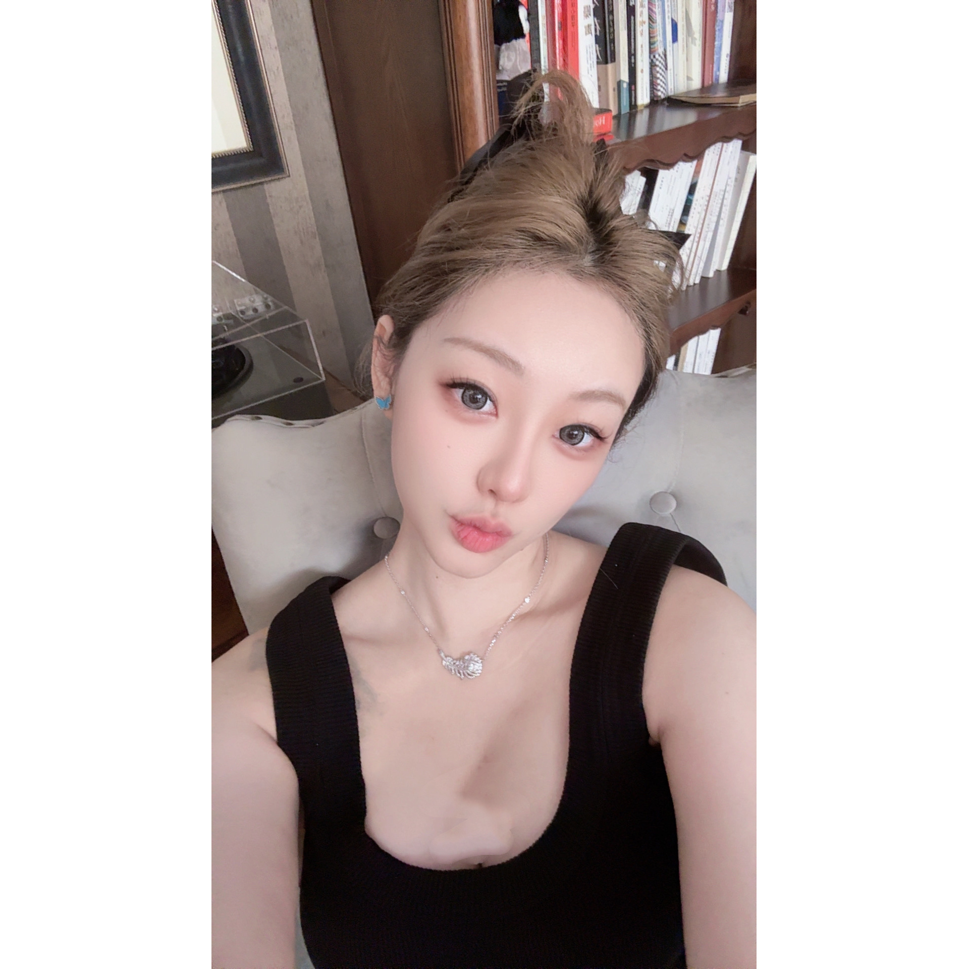 合金项链 2439-【羽毛项链】孔雀开屏幸运雀翎男女同款