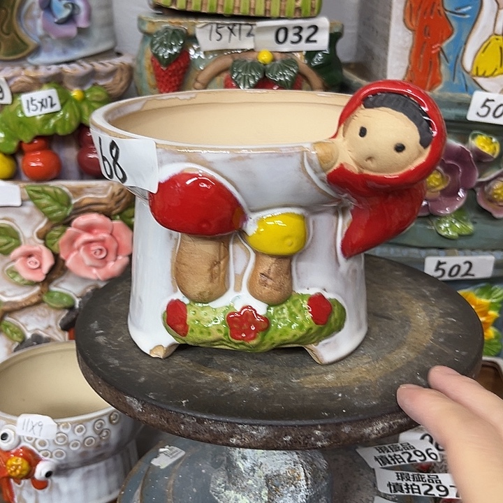 粗陶材质多肉花盆