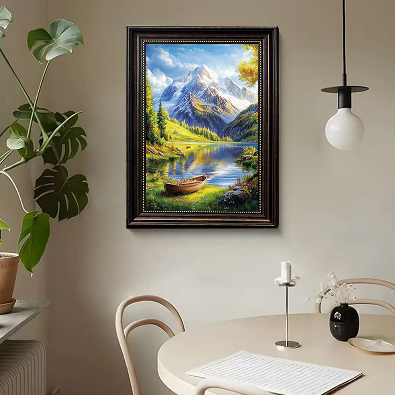 现代极简装饰画山水画高级感客厅挂画DS19大气