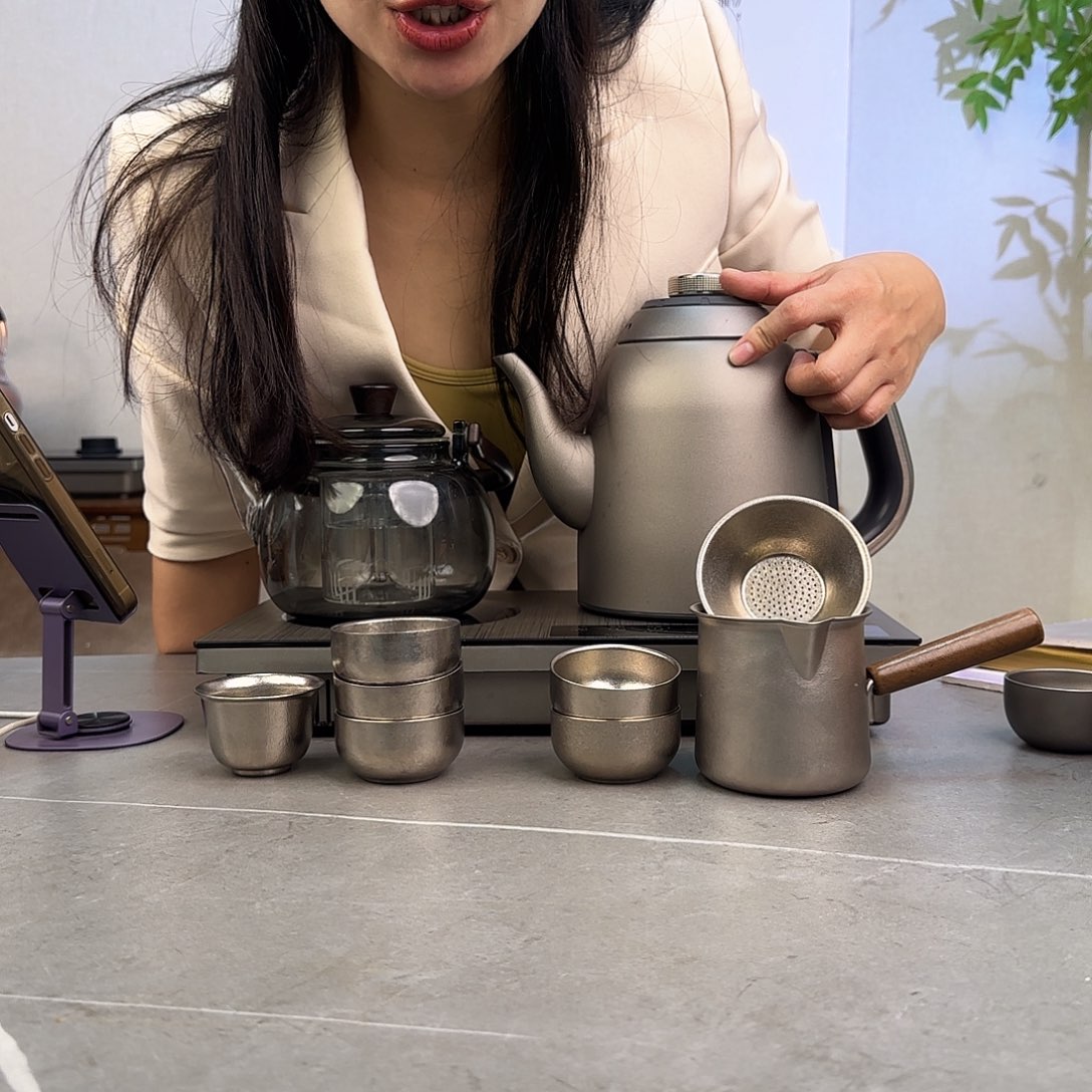 阳***好纯钛微可道纯钛烧水煮茶器