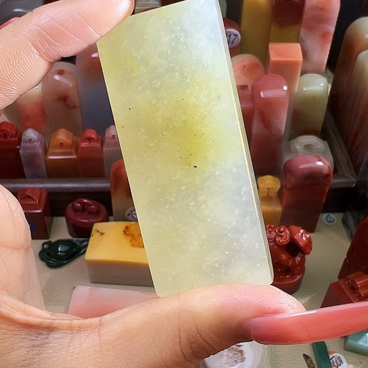 印石寿山石63号高冰带冰裂纹