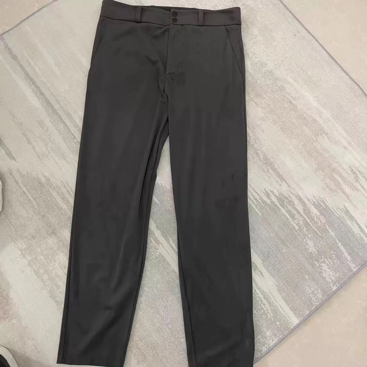 全新未使用 GIORGIO ARMANI/阿玛尼 【国现】GA男士百搭休闲裤黑色