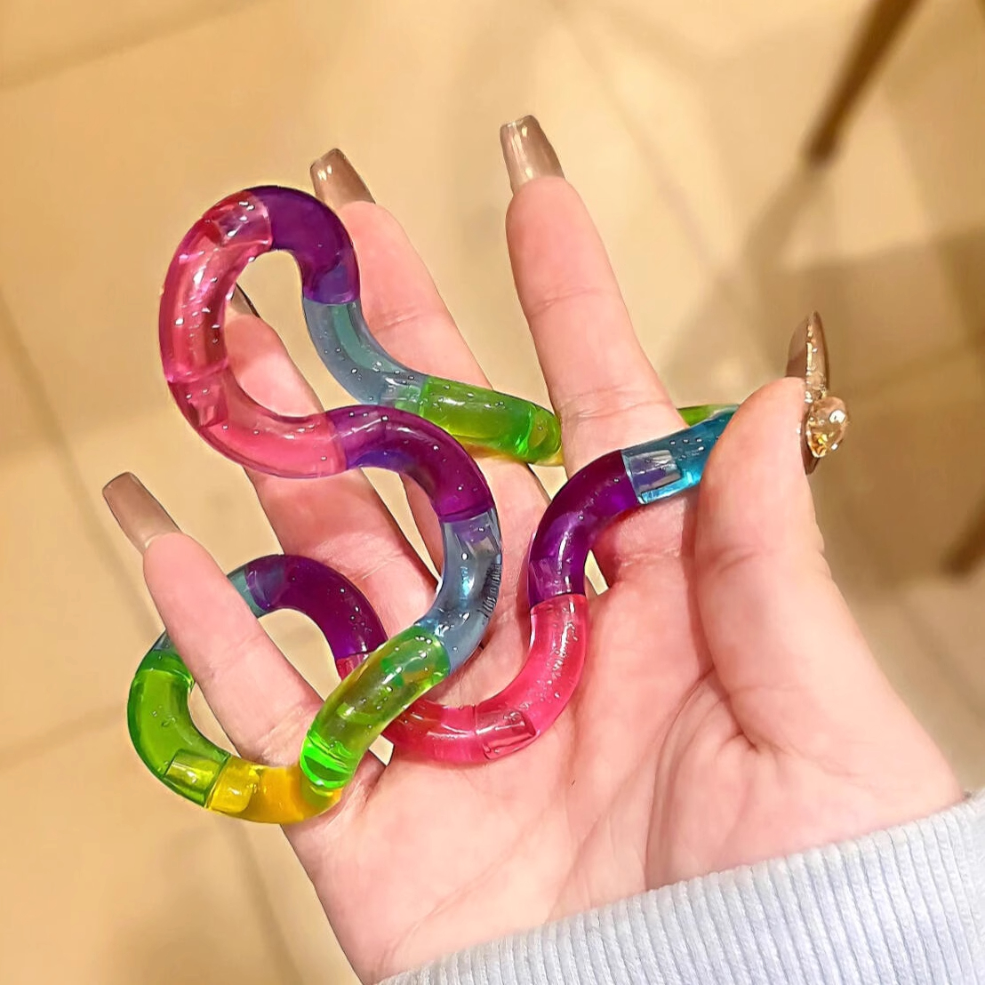 解压玩具扭扭乐专注力训练手指放松创意减压用品爆款百变扭扭乐