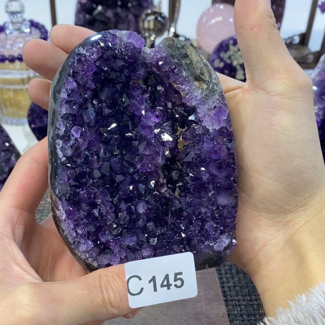 紫晶摆件摆件未镶嵌