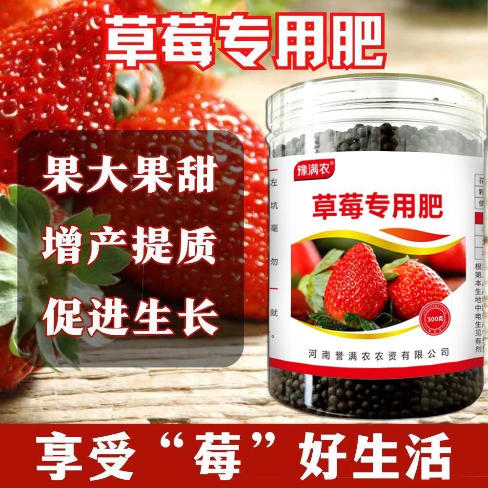 草莓肥料专用肥调酸增甜预防黄叶提质增产促进生根生根壮苗草莓