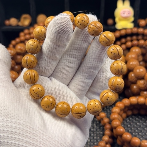 禅***始吊坠桃核12尺寸黄皮桃核