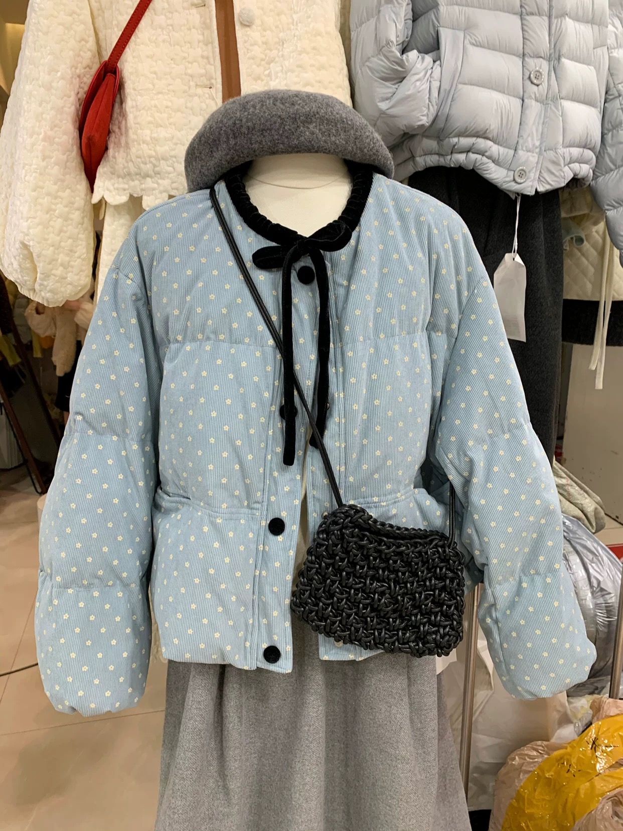 【加棉】雪花飘落--新中式加棉设计师高定轻奢宽松休闲复古圆领国潮