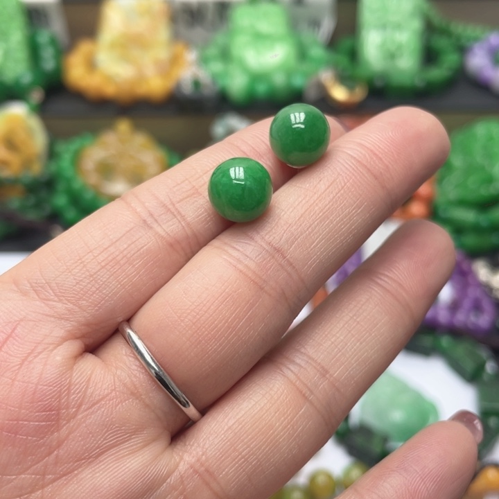 翡翠未镶嵌手链耳坠50