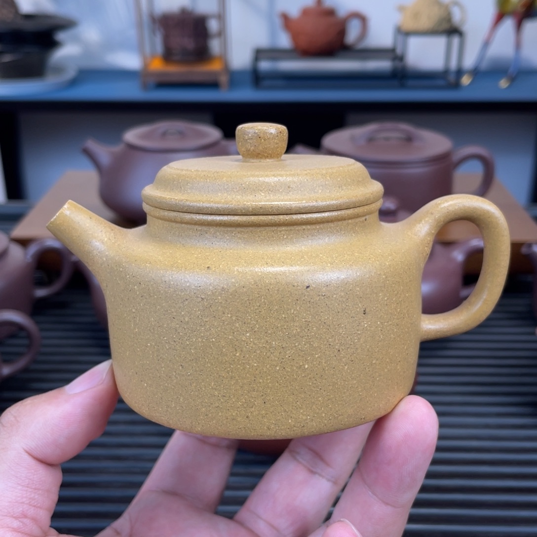 茶壶紫砂金黄段德钟200cc