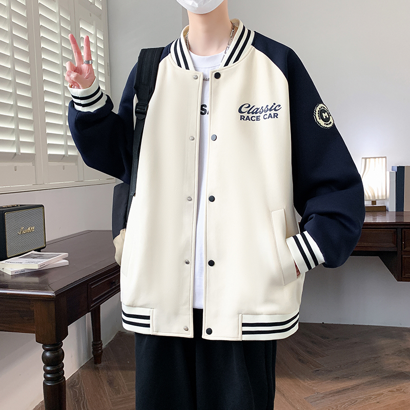2025秋季新款青少年棒球服夹克男生港风宽松潮流学生百搭休闲外套