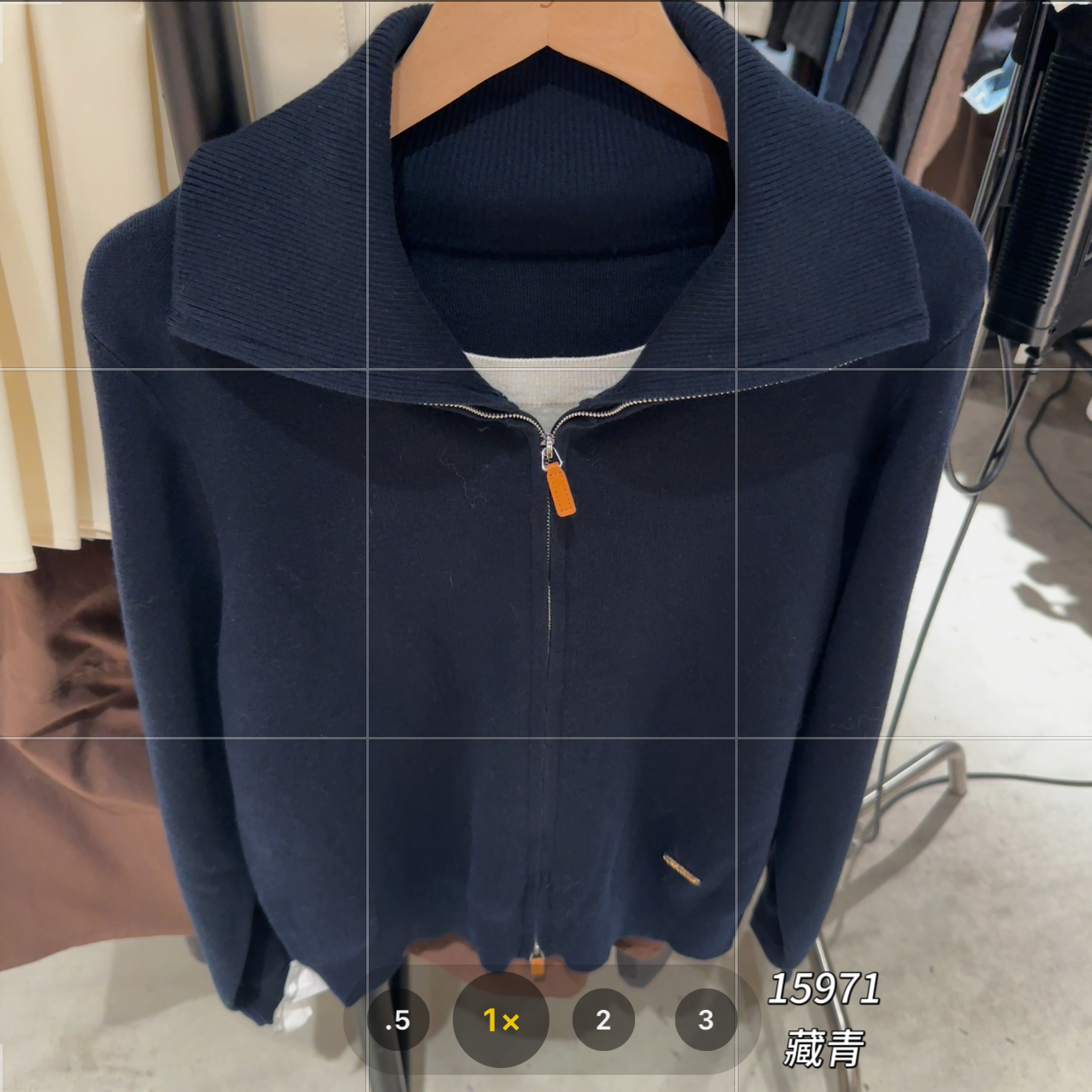 15971 WANGDAN（部无水洗唛介意慎拍)新款立领假两件针织长袖开衫