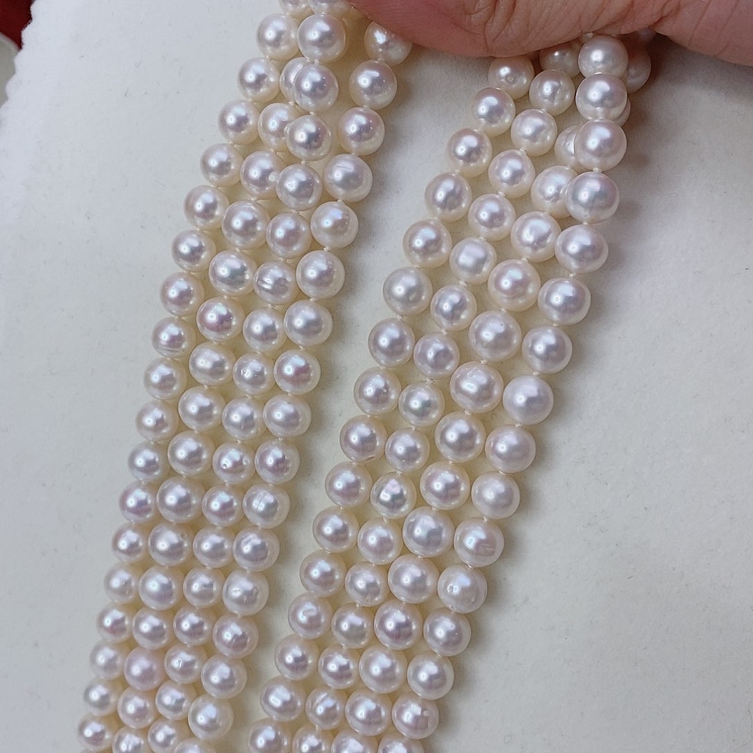 淡水珍珠毛衣链未镶嵌8-9