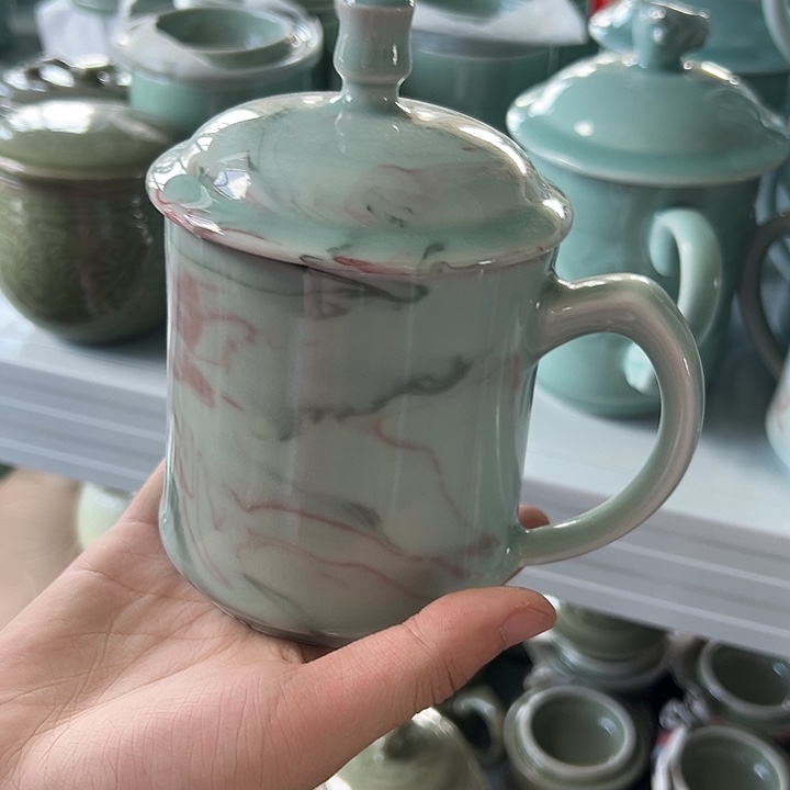 龙泉云间青瓷小米茶器