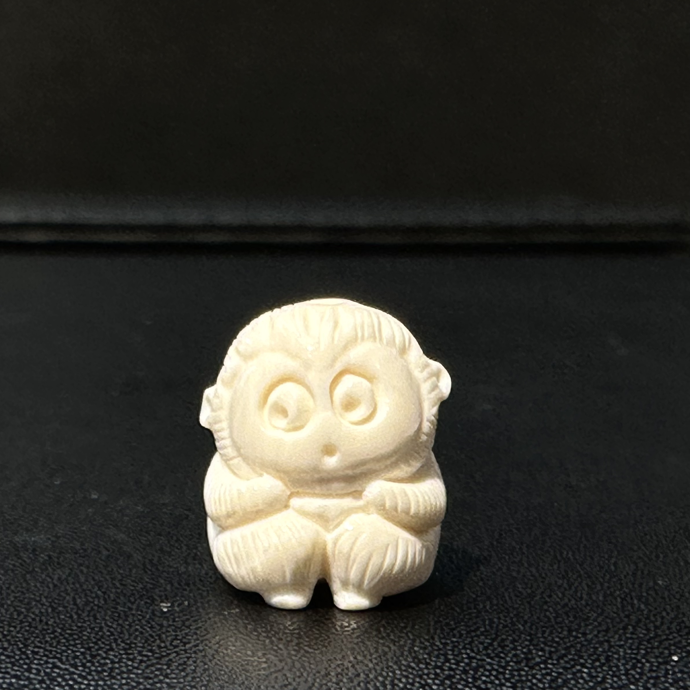 猛犸象牙文玩配饰小猴冰料手工雕刻11.8*13*11.6mm时尚百搭diy