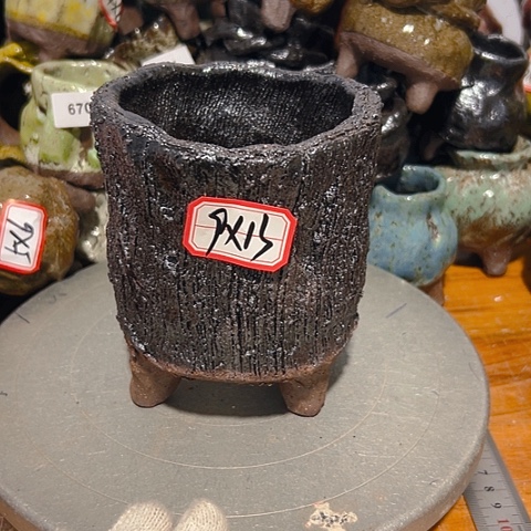 粗陶花盆手工花盆制作