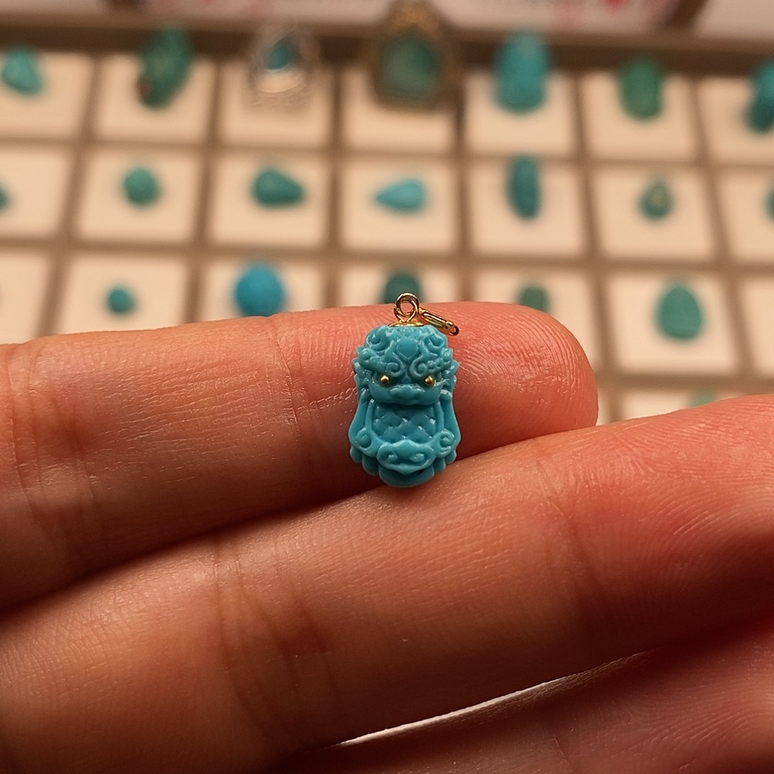 绿松石发饰未镶嵌j**花