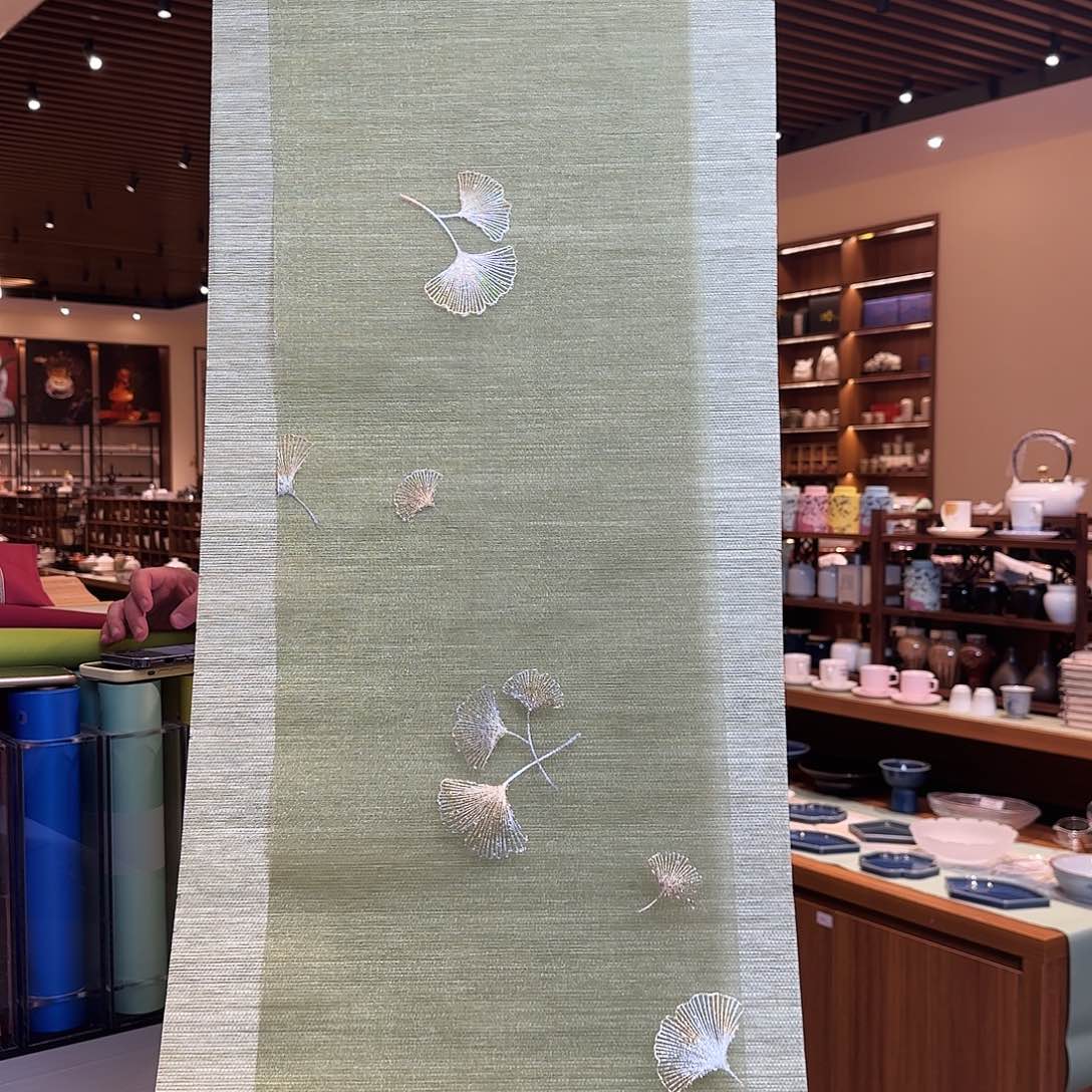 茶道配件三米纸编草绿