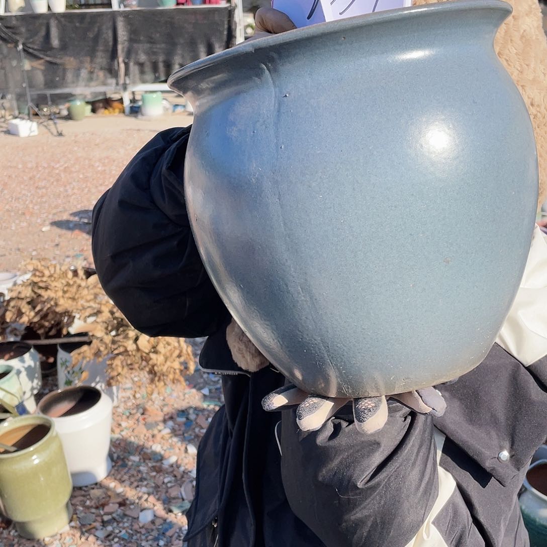 红陶王嫂花盆0128-236