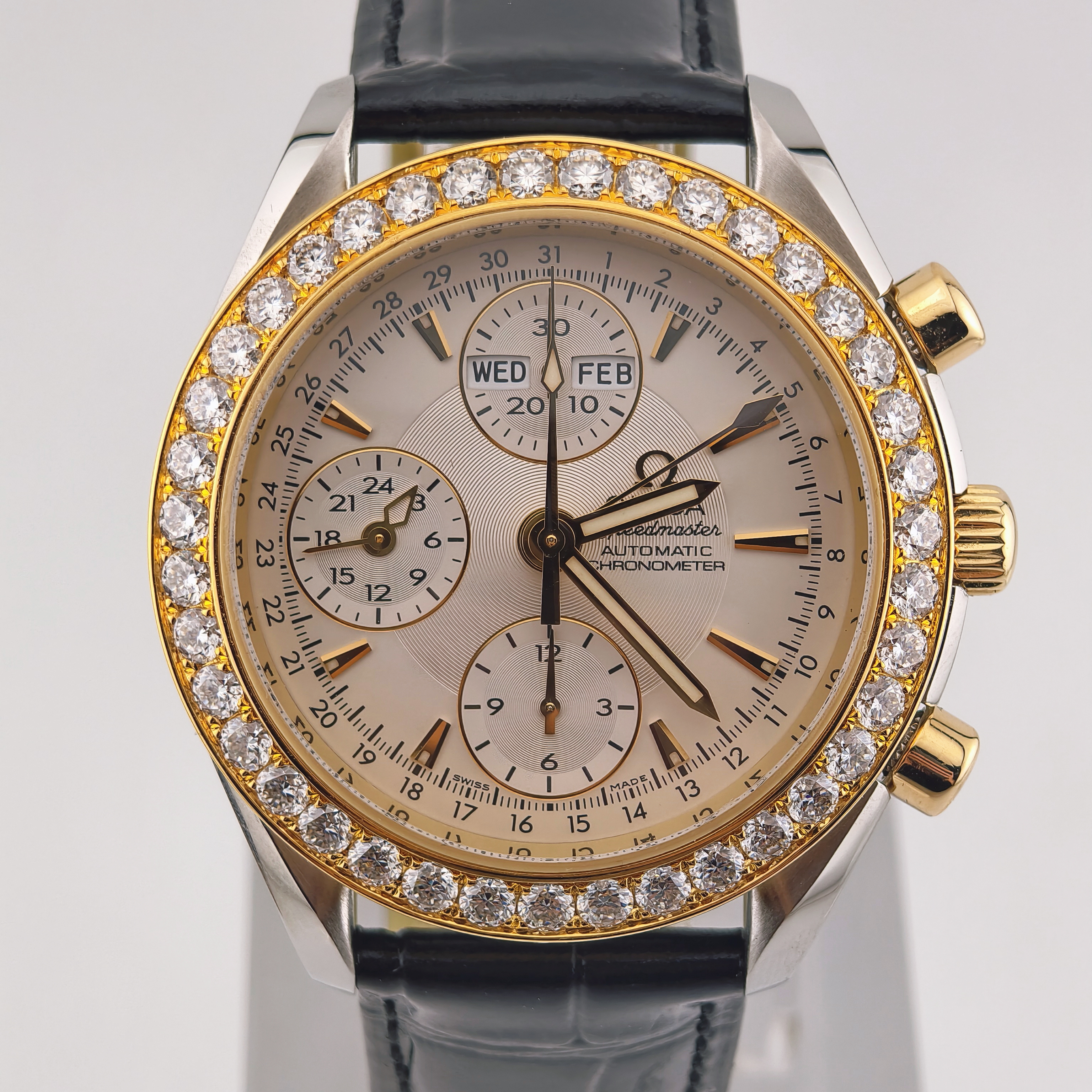 95新 Omega/欧米茄 超霸/后镶钻/40mm/自动机械/男士腕表/时尚