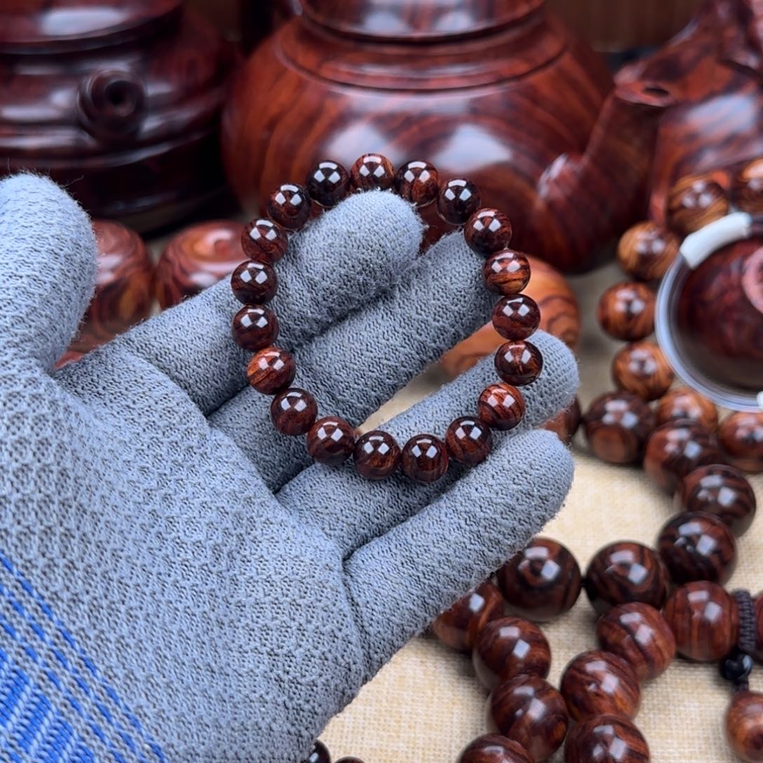 བ***哥手串/手链黄花梨/降香黄檀1.0mm