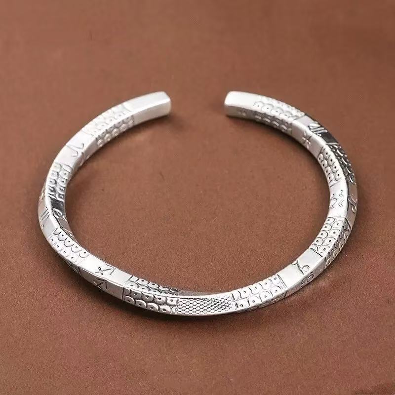 足银手镯 复古莫比乌斯精品手镯A936