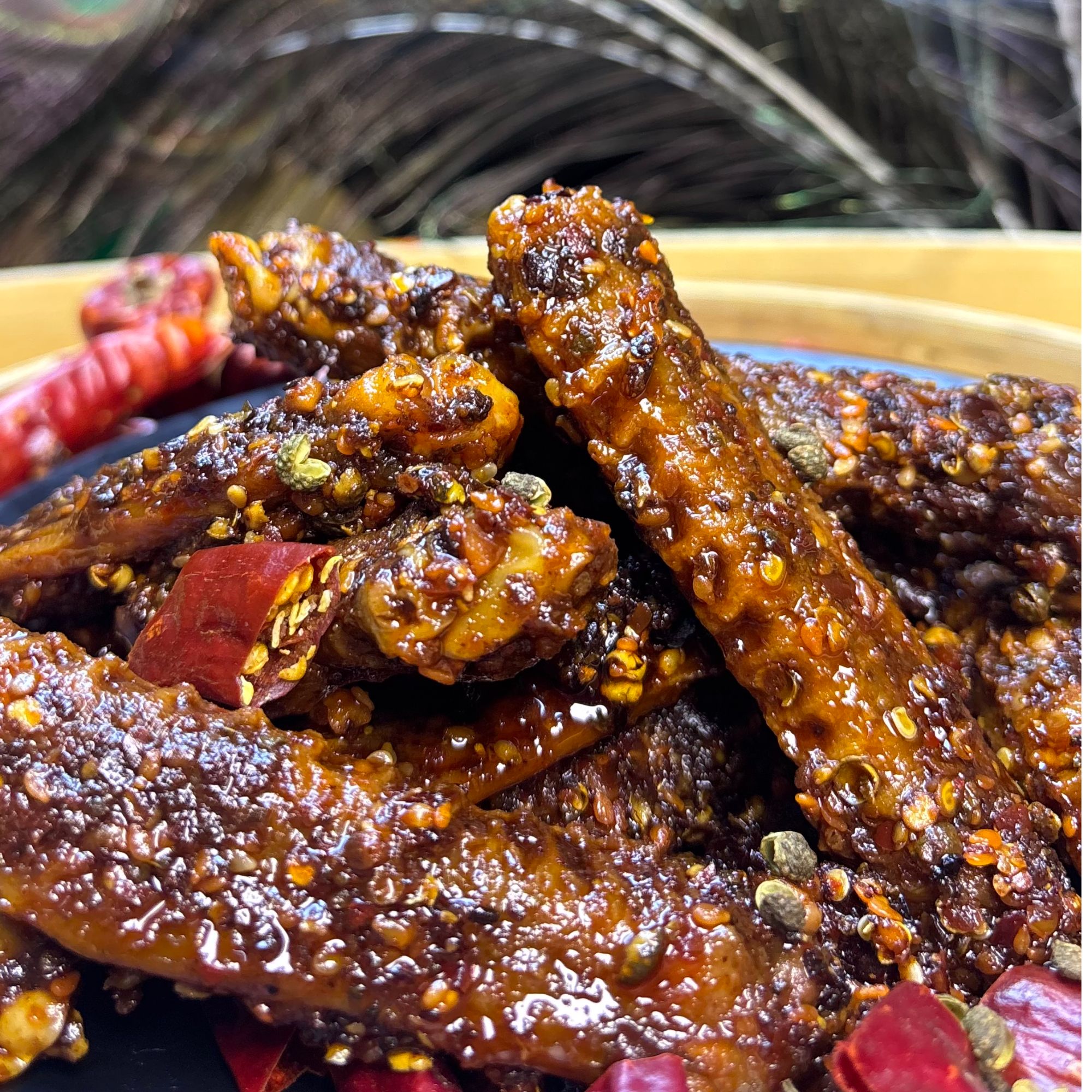 云南傣味香辣鸭翅中熟食解馋追剧小零食下酒菜菜神气