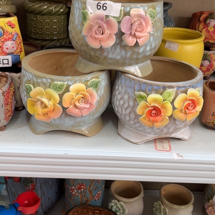 紫砂花盆粗陶材质多肉花盆