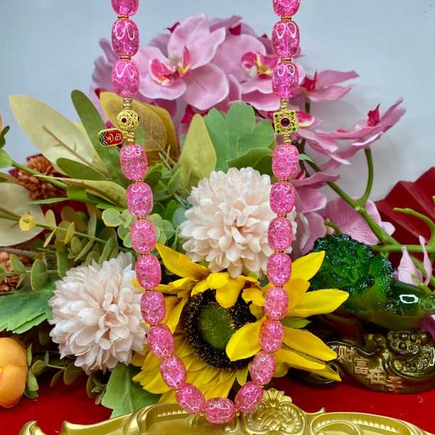 〖正品无忧〗P 016粉冰透亮项链男女通带时尚饰品多样发一