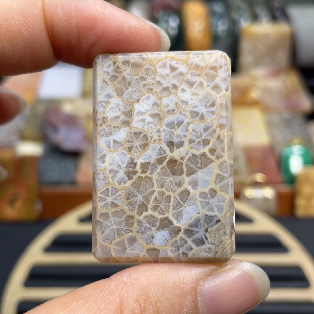硅化玉未镶嵌颈饰k6