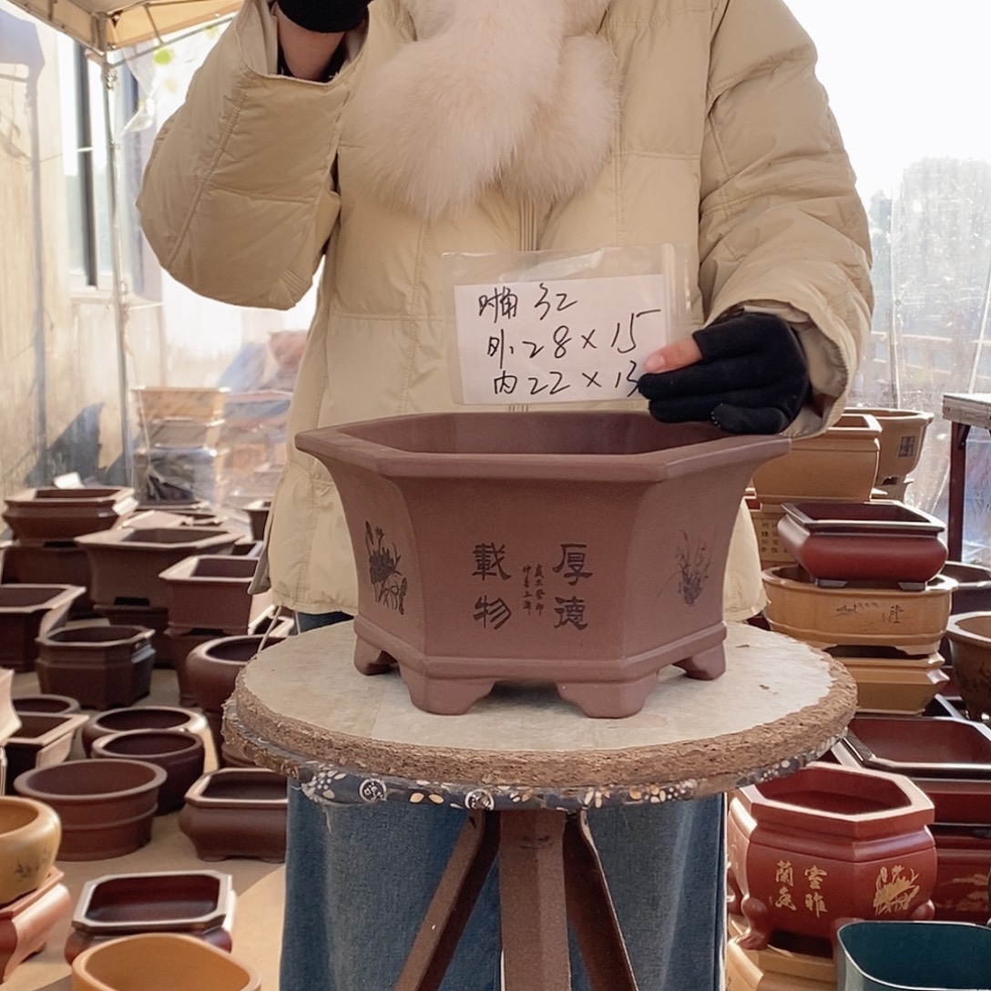 紫砂花盆紫砂花盆