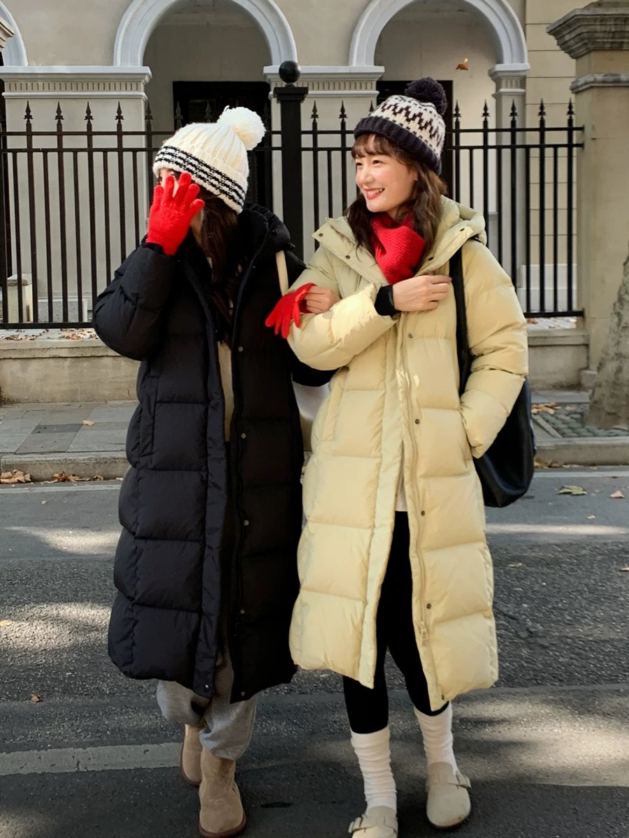 MEISHIQI【极寒】95白鸭绒新国标立领连帽羽绒服（零下三十度都不怕）