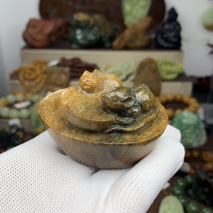 岫岩河磨玉（透闪石质玉）未镶嵌挂件