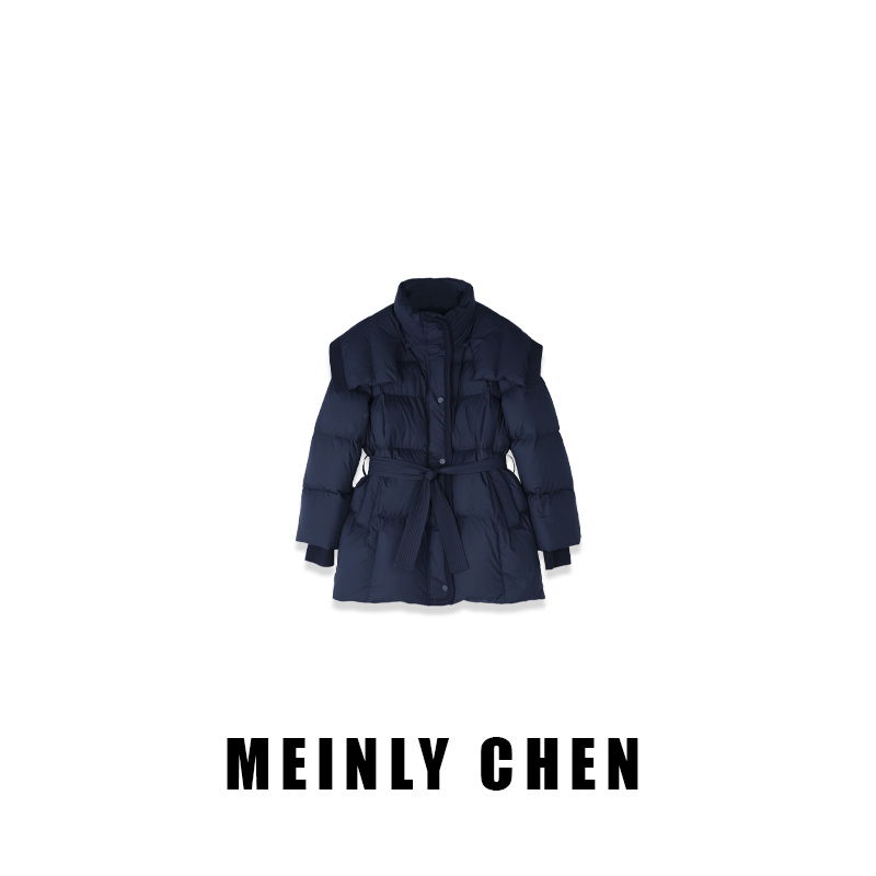 【MEINLY  CHEN】【蓝精灵】高端设计师款时尚百搭保暖鹅绒服8253089
