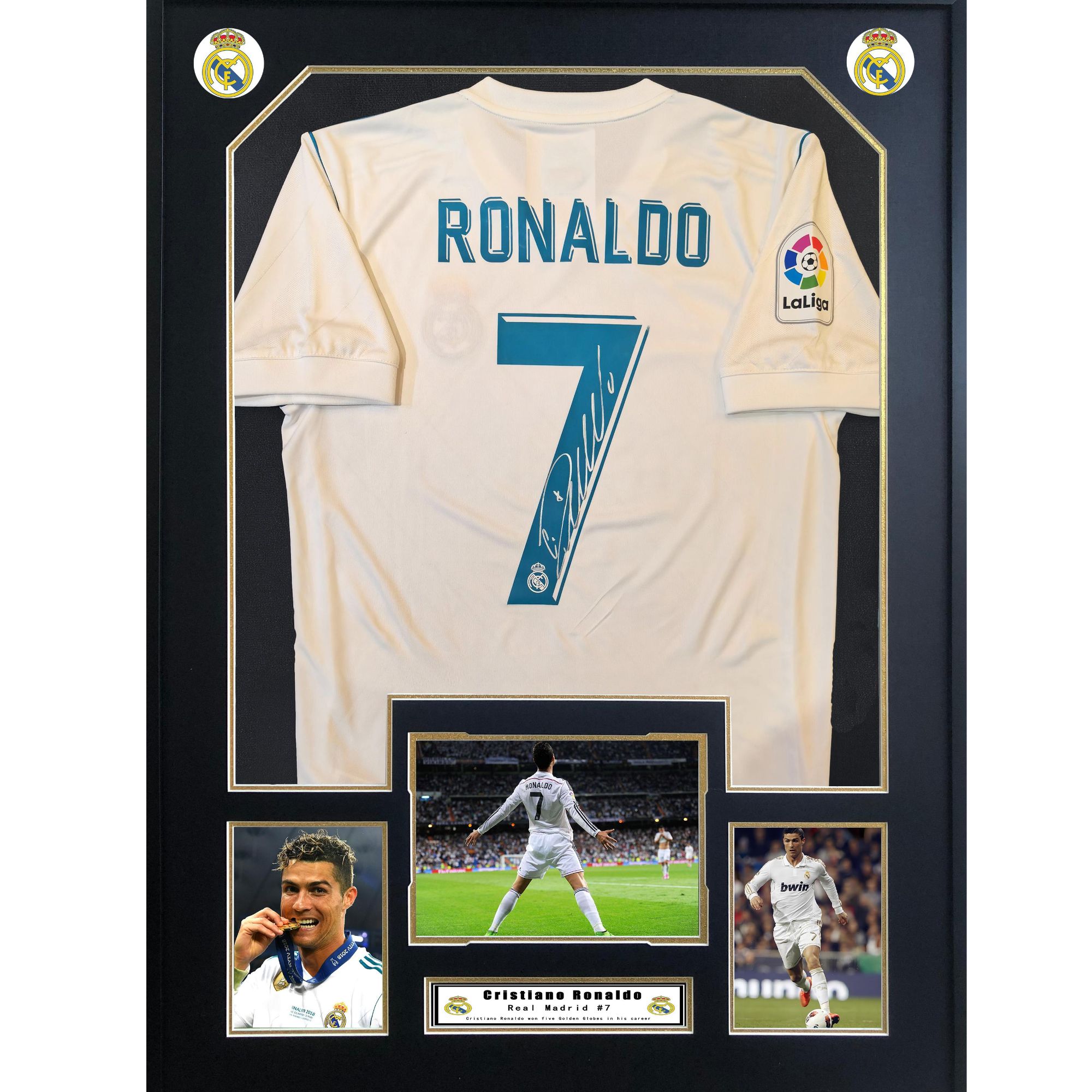 【TIPTOP亲签】C罗 皇马7号 17-18  元年签球衣 Em