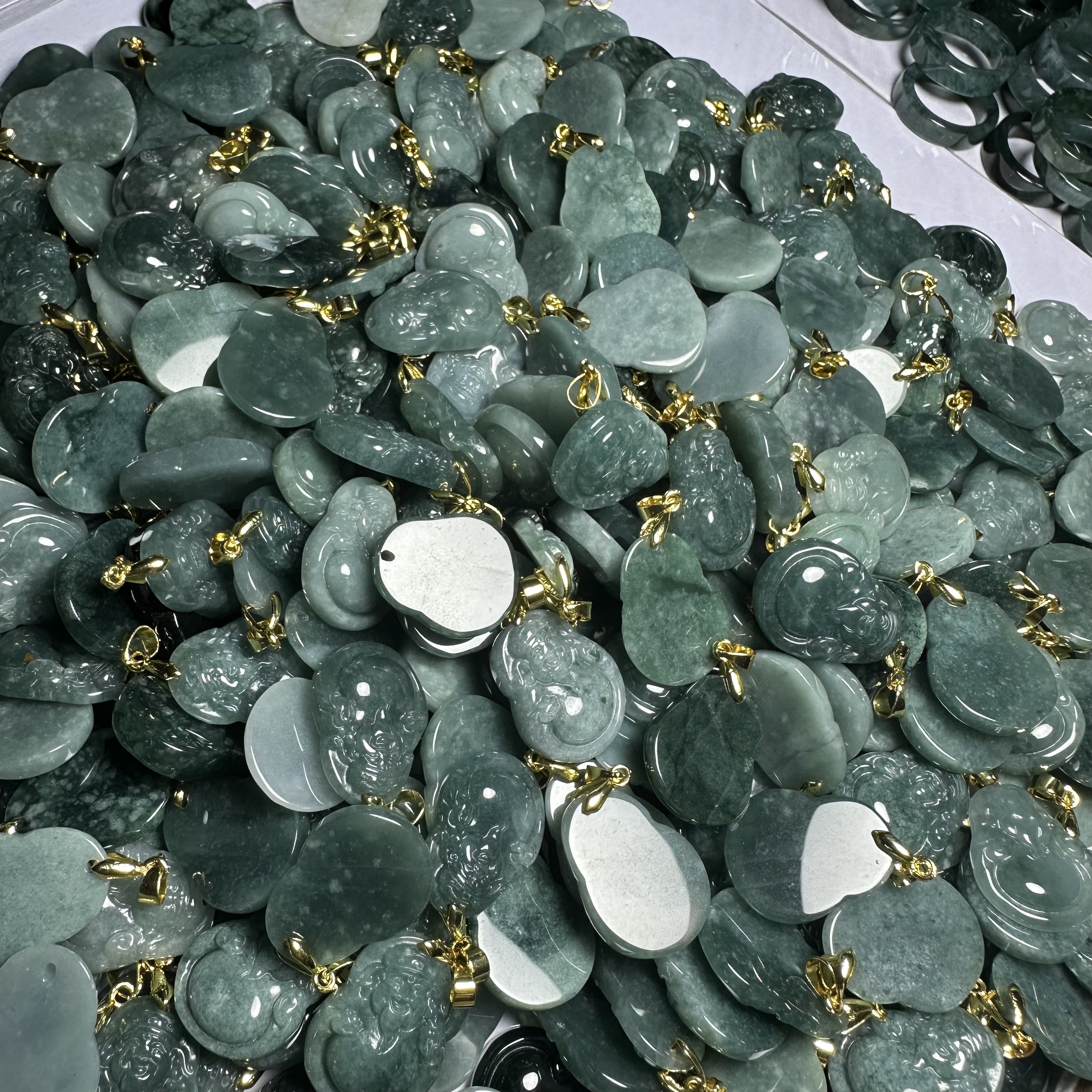 天然A货翡翠吊坠-f012多样性发一