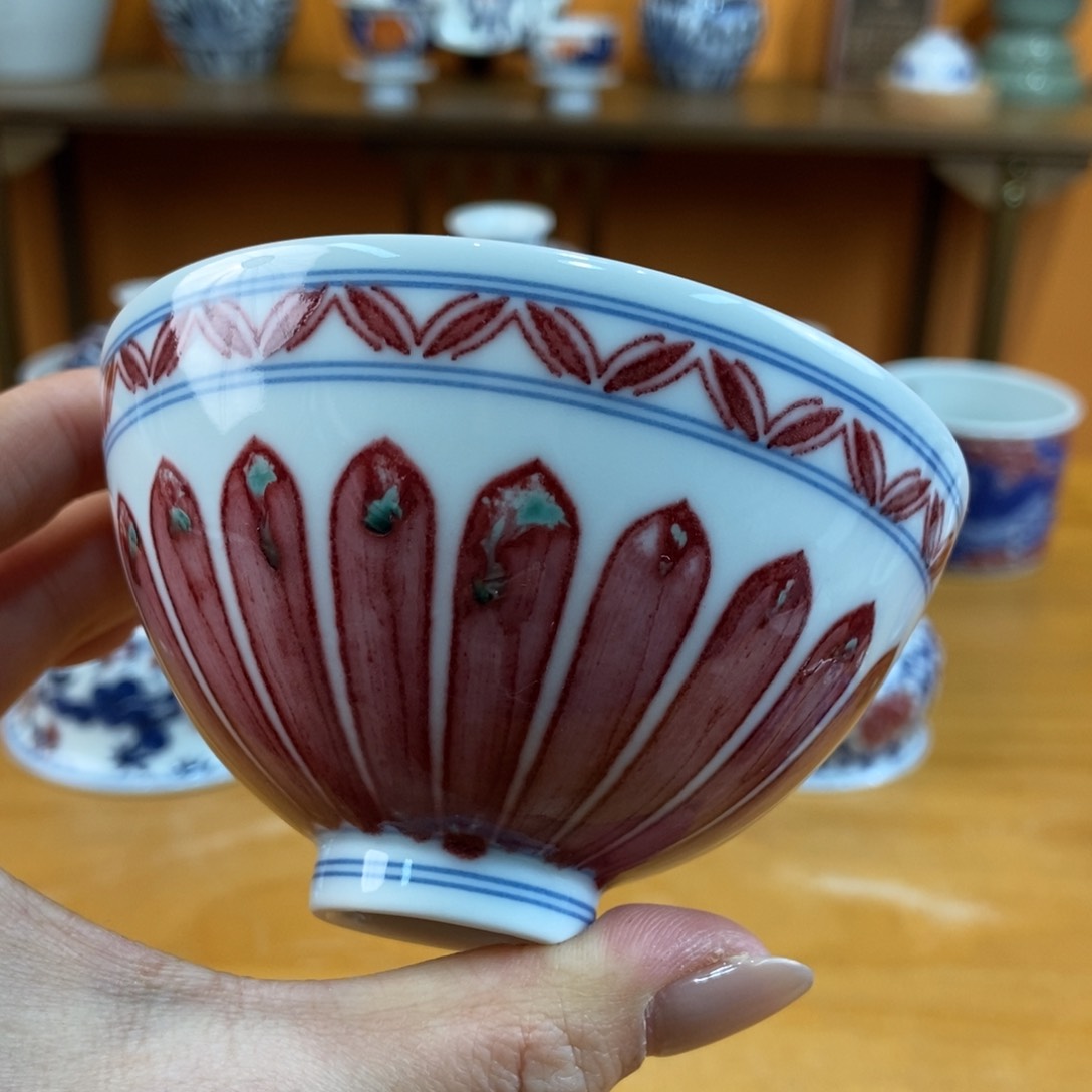 手绘现代茶具非古董