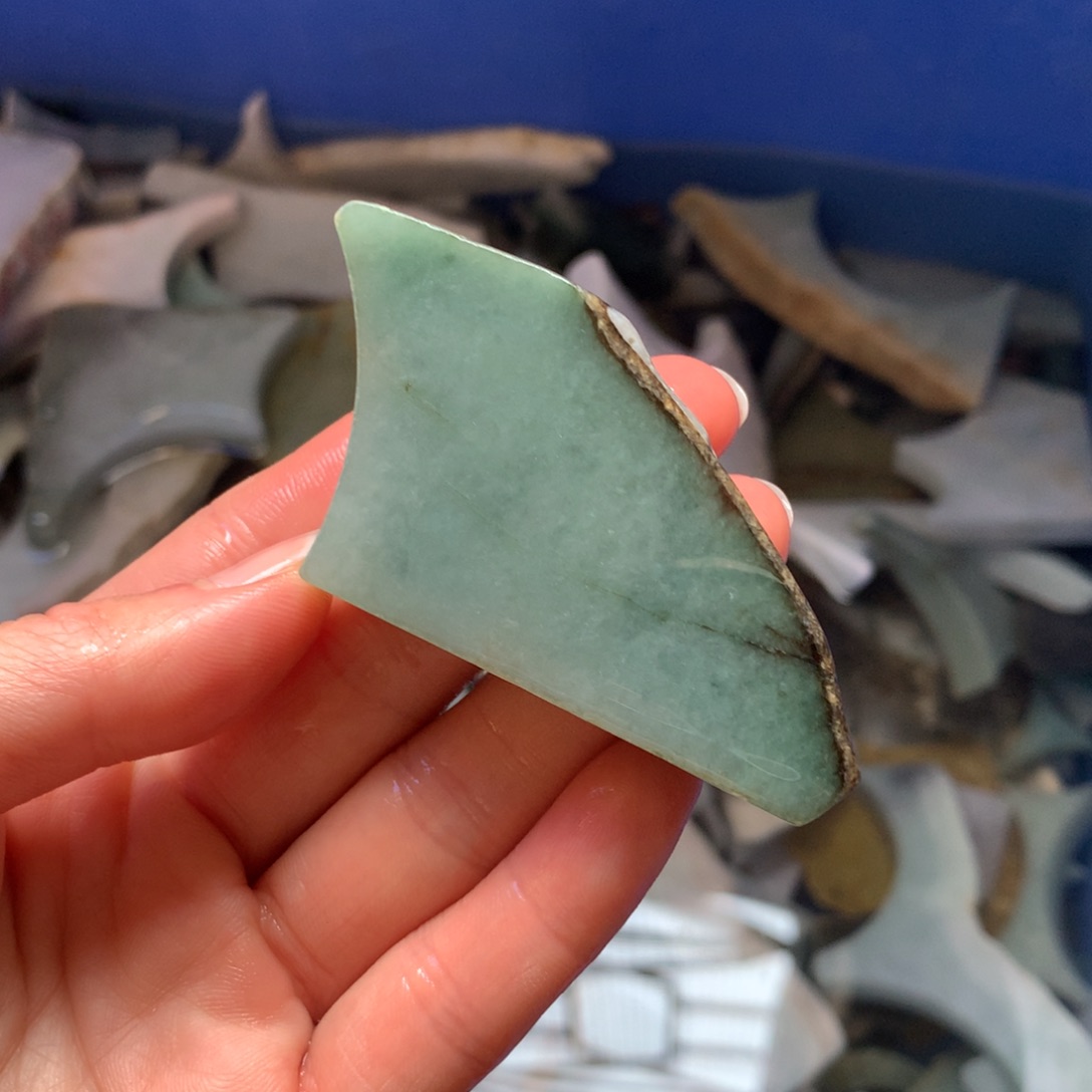 翡翠裸石翡翠边角料